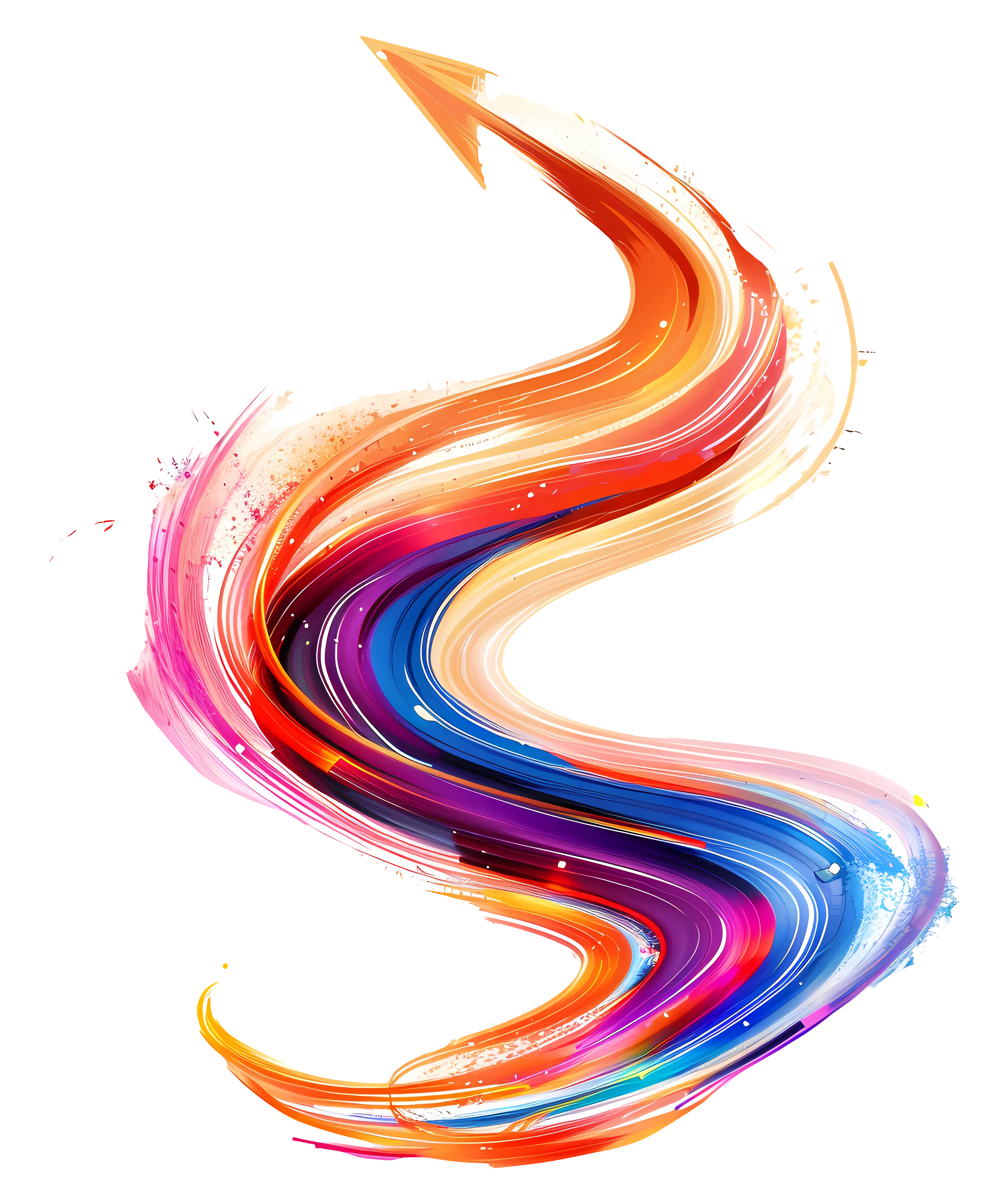 Vibrant Colorful Arrow Graphic Design