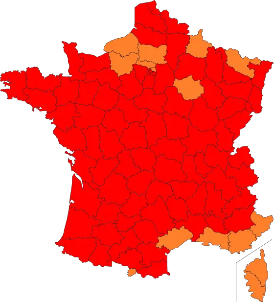 Illustrated Map of France with Regions Highlighted