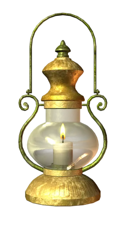 Antique Golden Lamp