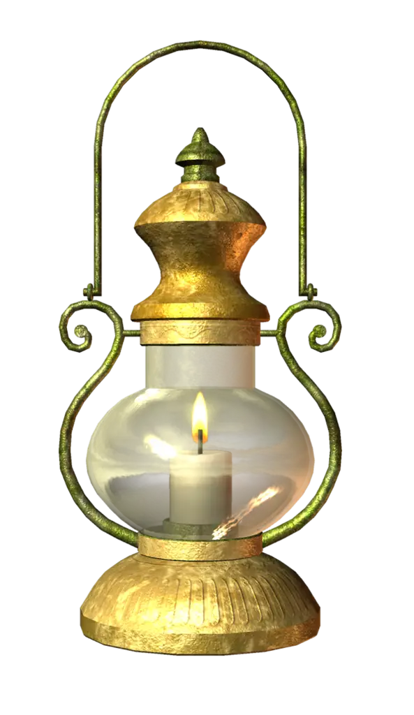 Antique Golden Lamp