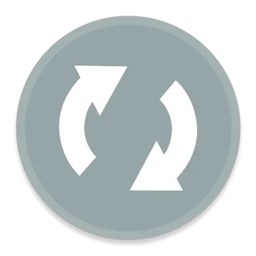 Circular Refresh Icon with Arrows