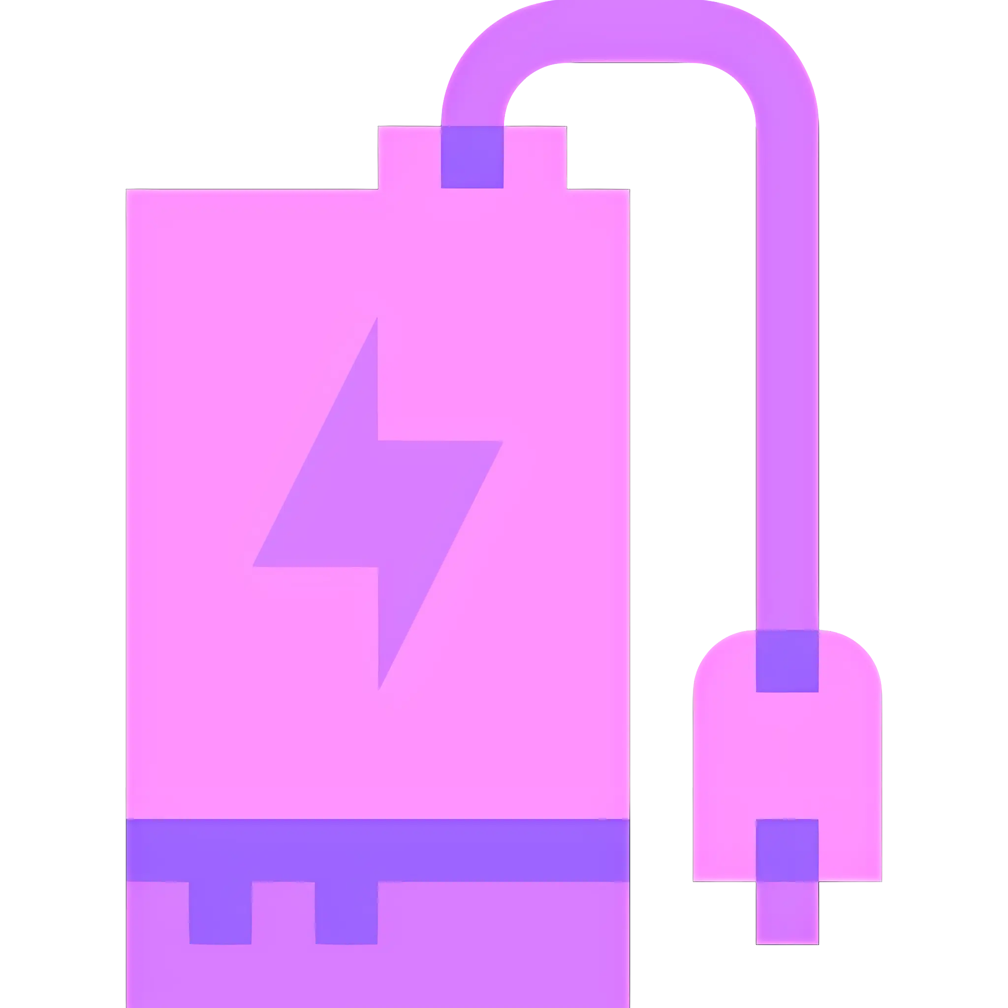 Purple Power Bank Device