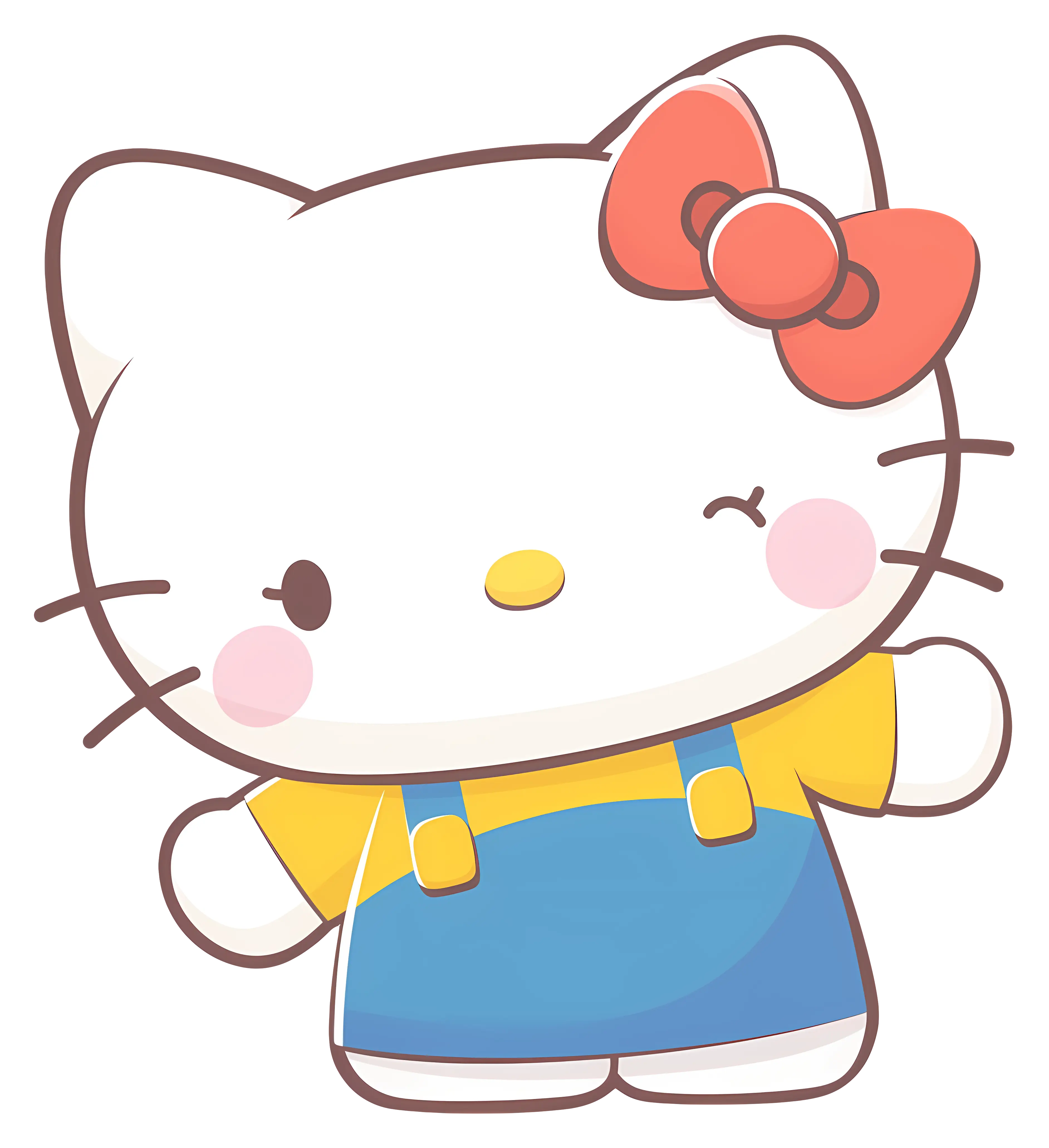 Hello Kitty Animated Character Cute Illustration