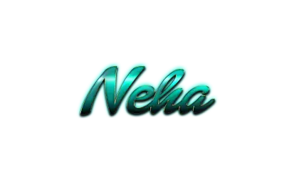 Neha Name Typography
