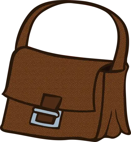 Brown Handbag with Simple Design