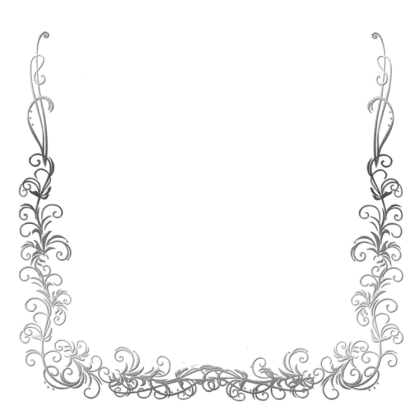 Rectangular Silver Floral Frame