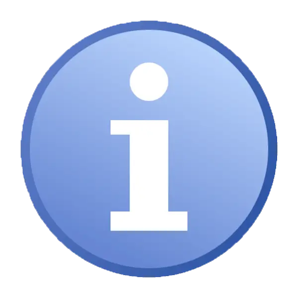 Blue Information Icon with Circular Design