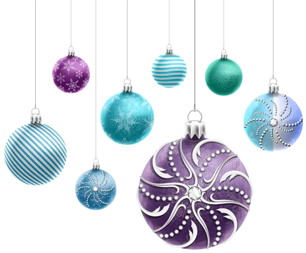 Colorful Christmas Ornaments for Holiday Spirit