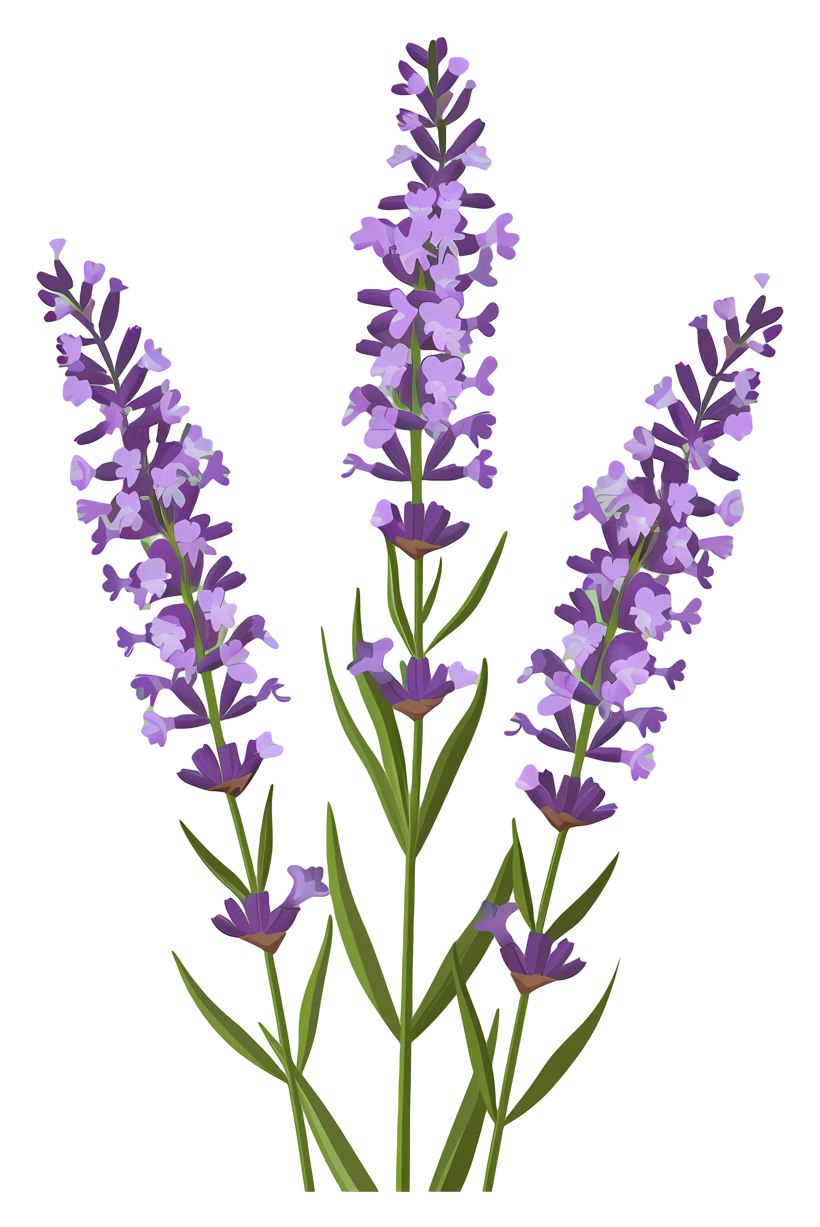 Lavender Flower Botanical Artwork