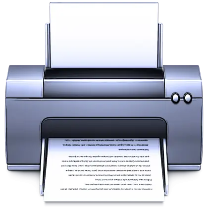 Office Printer with Paper