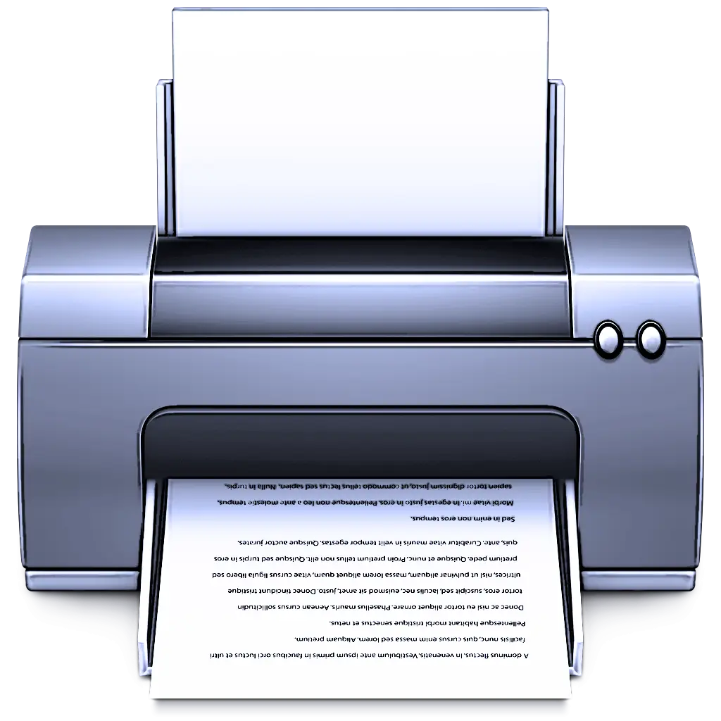 Office Printer with Paper