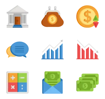 Finance and Banking Icon Collection