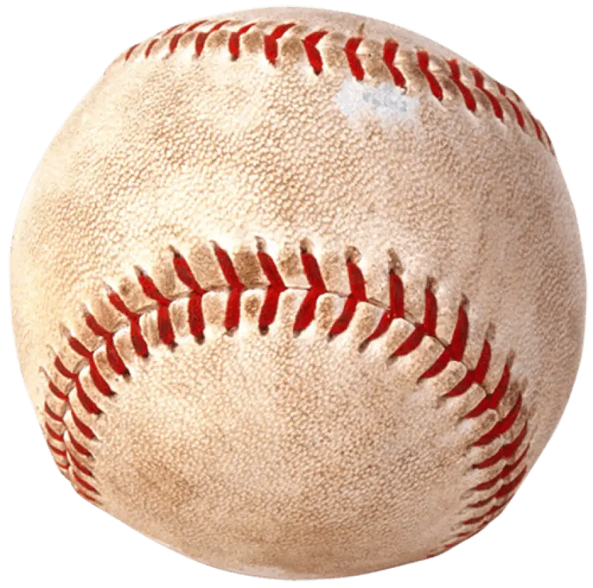 Textured Baseball with Red Stitching