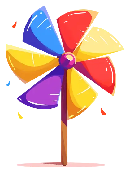 Colorful Pinwheel Toy