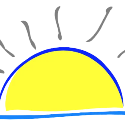 Simple Sunrise Illustration