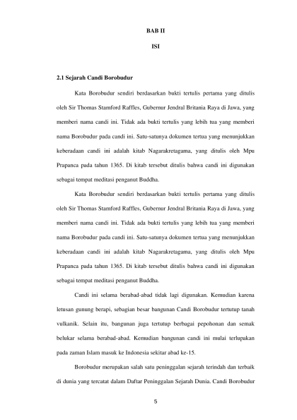 Page Section of a Text Document