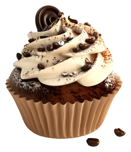 Chocolate Cupcake with Delicious Toppings