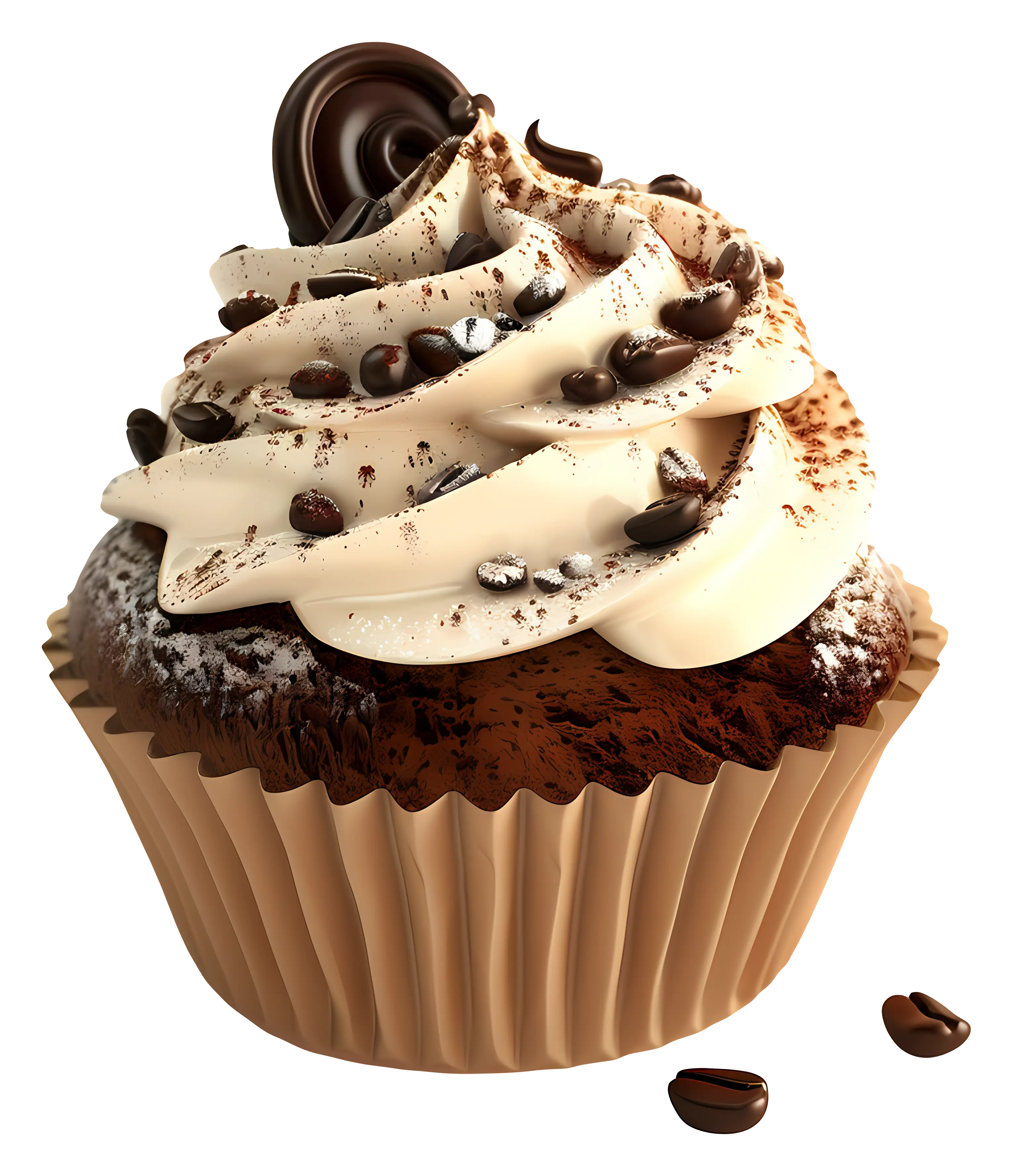 Chocolate Cupcake with Delicious Toppings