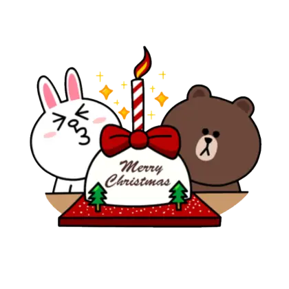 Christmas Cake with Candle