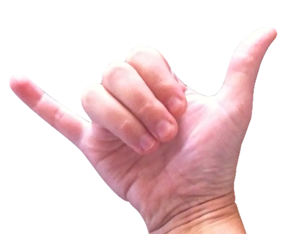 Relaxed Hand Gesture with Thumb and Pinky