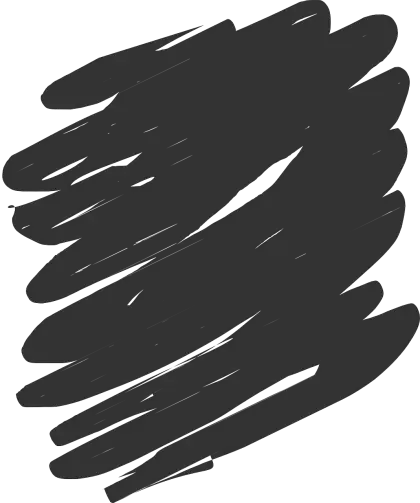 Black Scribble in Abstract Style