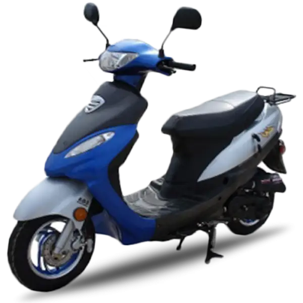 Blue and Silver Scooter for Urban Transport