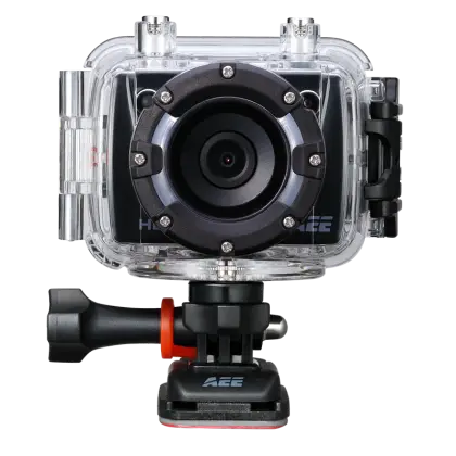 Action Camera in Waterproof Case