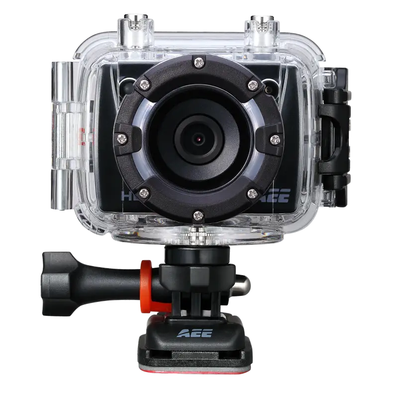 Action Camera in Waterproof Case