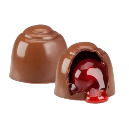 Chocolate Candy with Cherry Filling