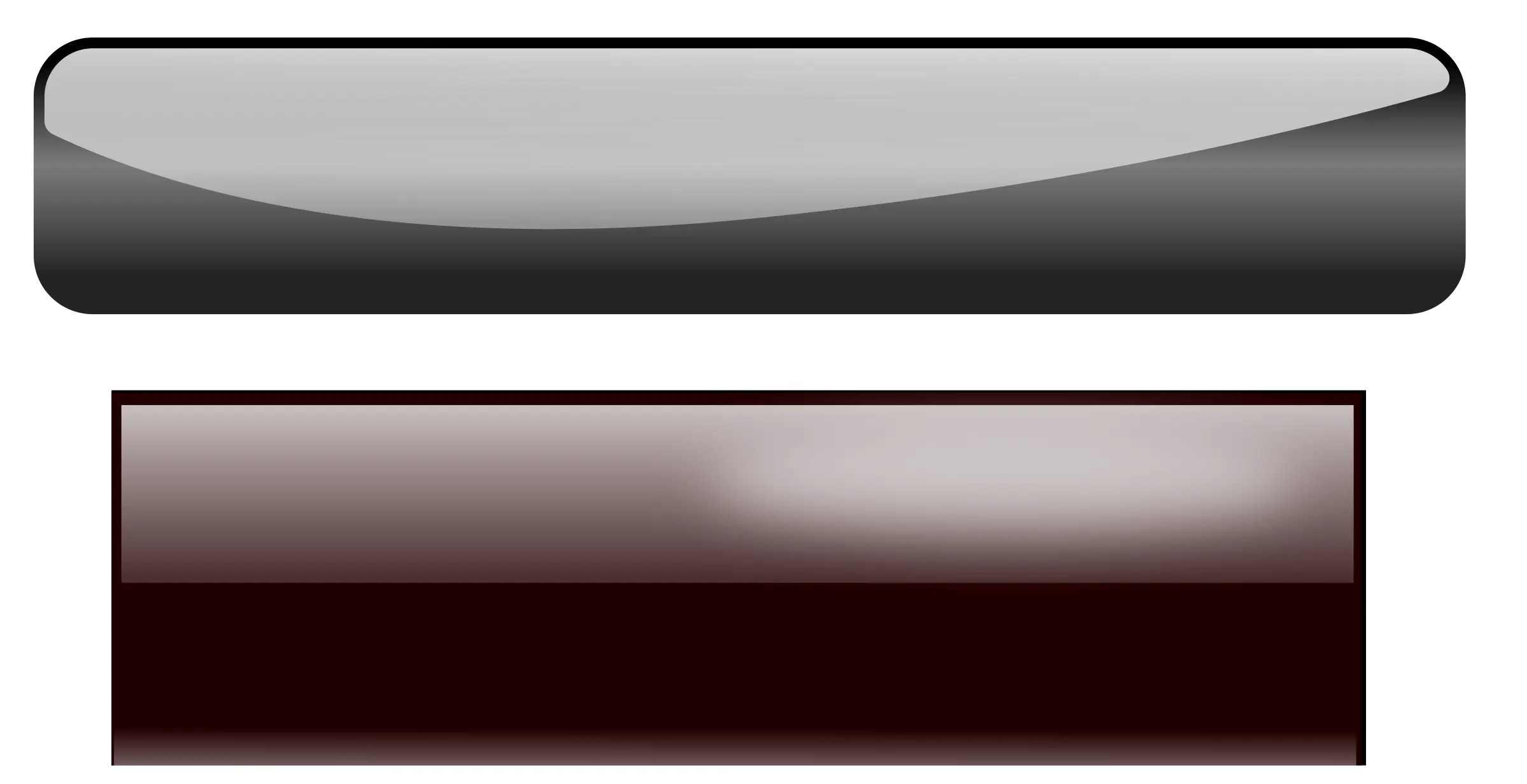 Glossy Black and Brown Buttons