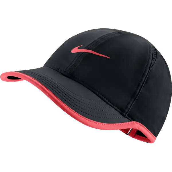 Black and Red Sports Cap with Logo