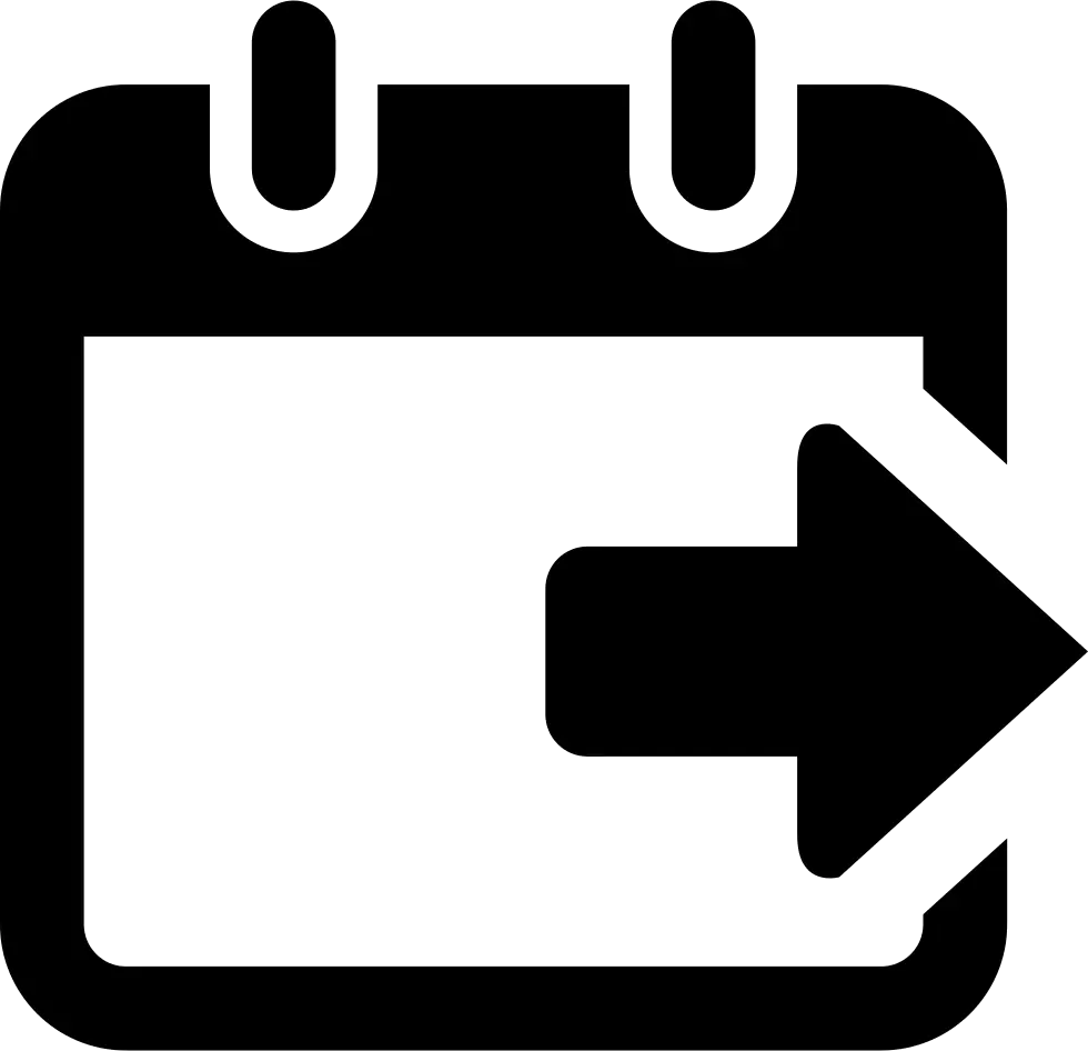 Right Arrow on Calendar