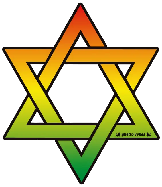 Star of David with Gradient Design