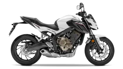 White Sports Motorcycle