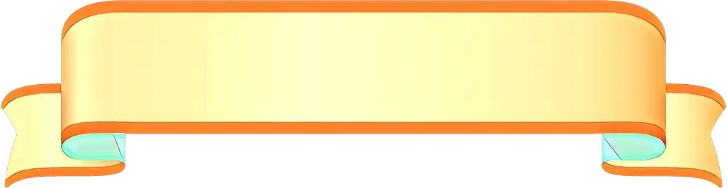 Bright Yellow Ribbon Banner Illustration