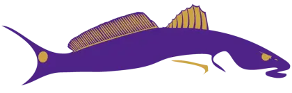Purple Fish Illustration Representing Marine Life