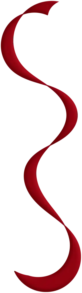 Twisted Red Ribbon