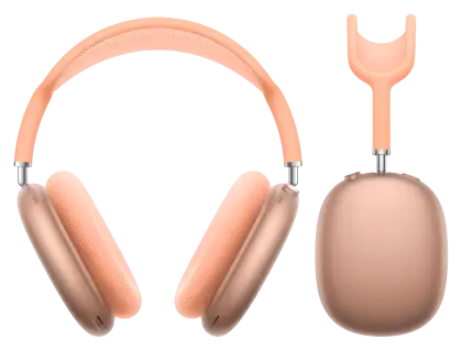 Peach Colored Headphones