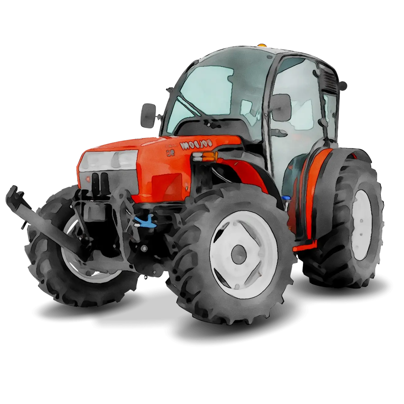 Red Tractor for Agricultural Use