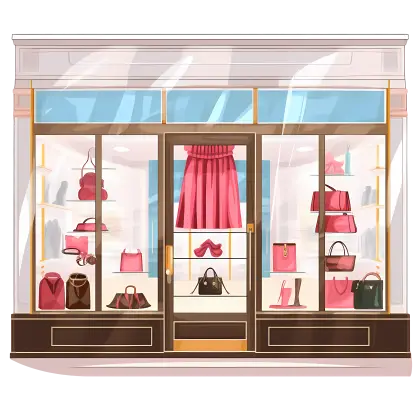 Fashion Storefront with Elegant Display