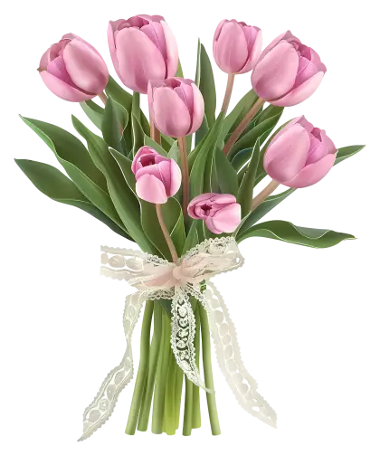 Beautiful Pink Tulip Bouquet
