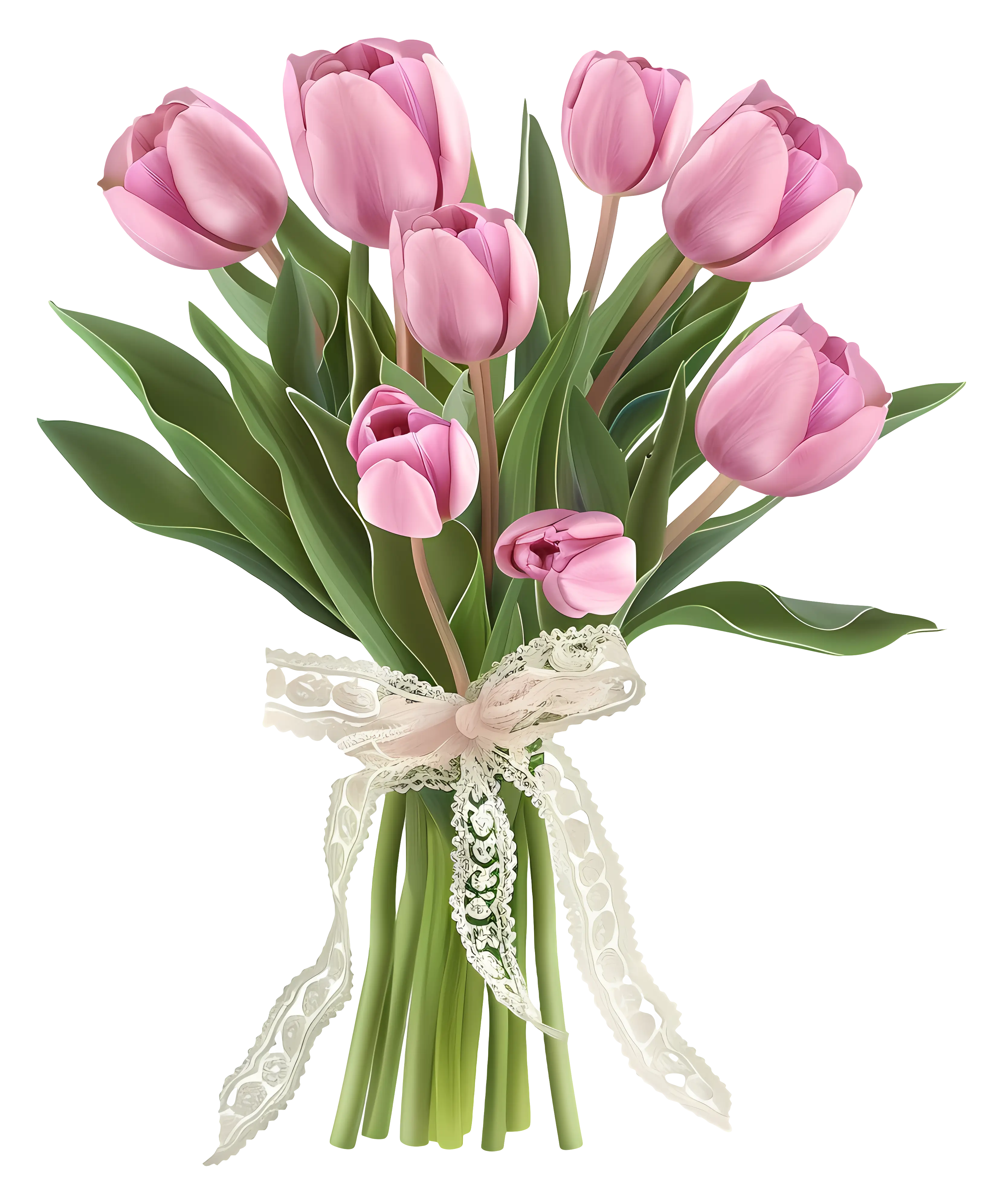 Beautiful Pink Tulip Bouquet