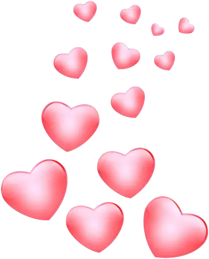 Flowing Pink Hearts Design