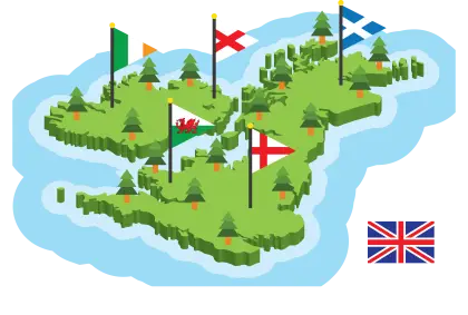 Map with Flags