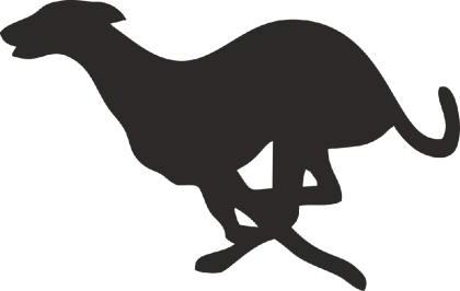 Running Dog Silhouette