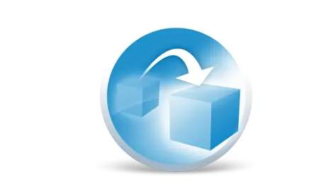 Cube Transfer Icon