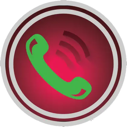Green Phone Icon with Red Background