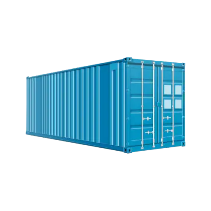 Blue Shipping Container for Transport
