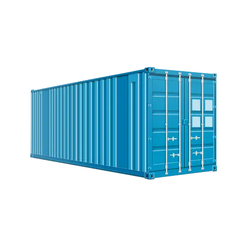 Blue Shipping Container for Transport