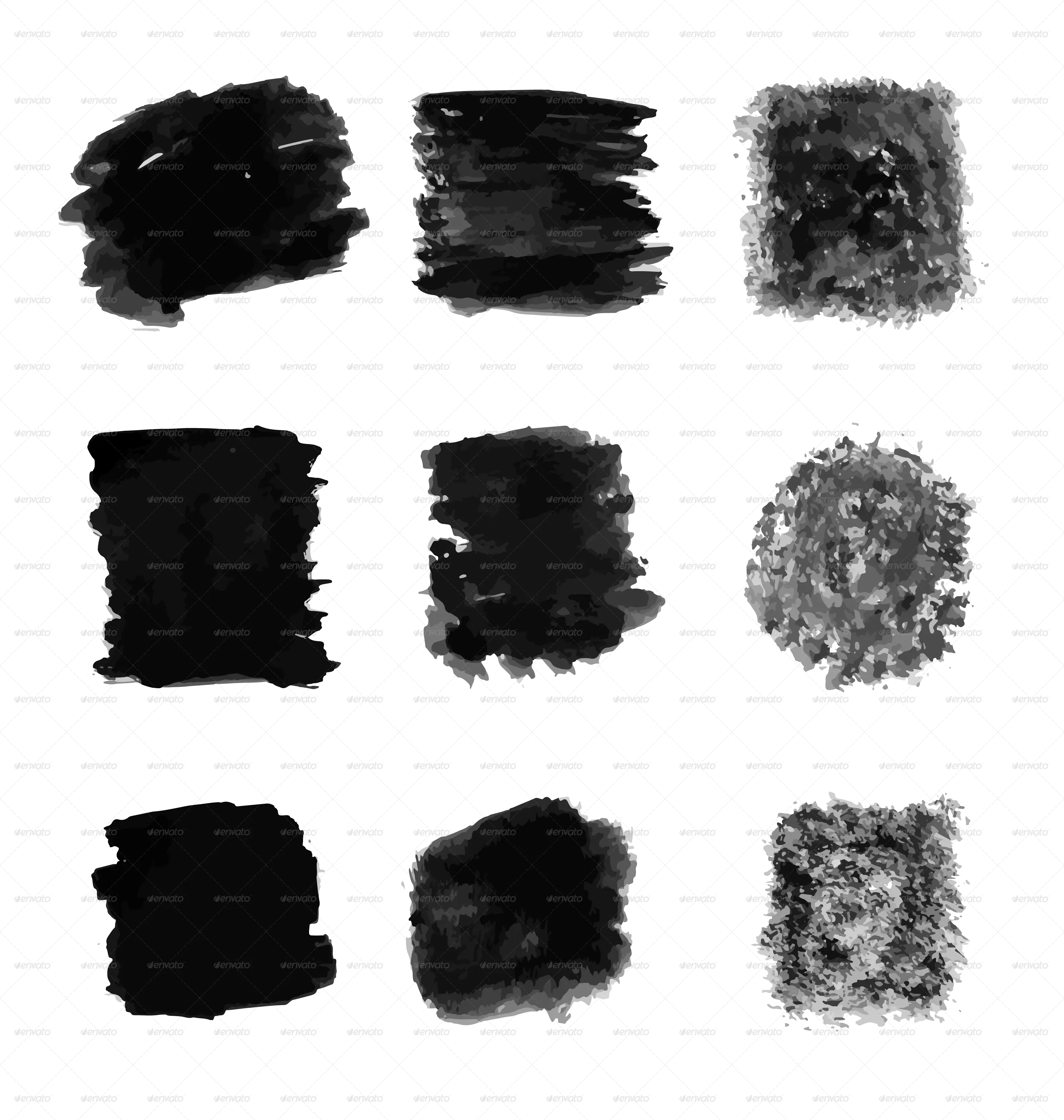 Black Brush Stroke Textures